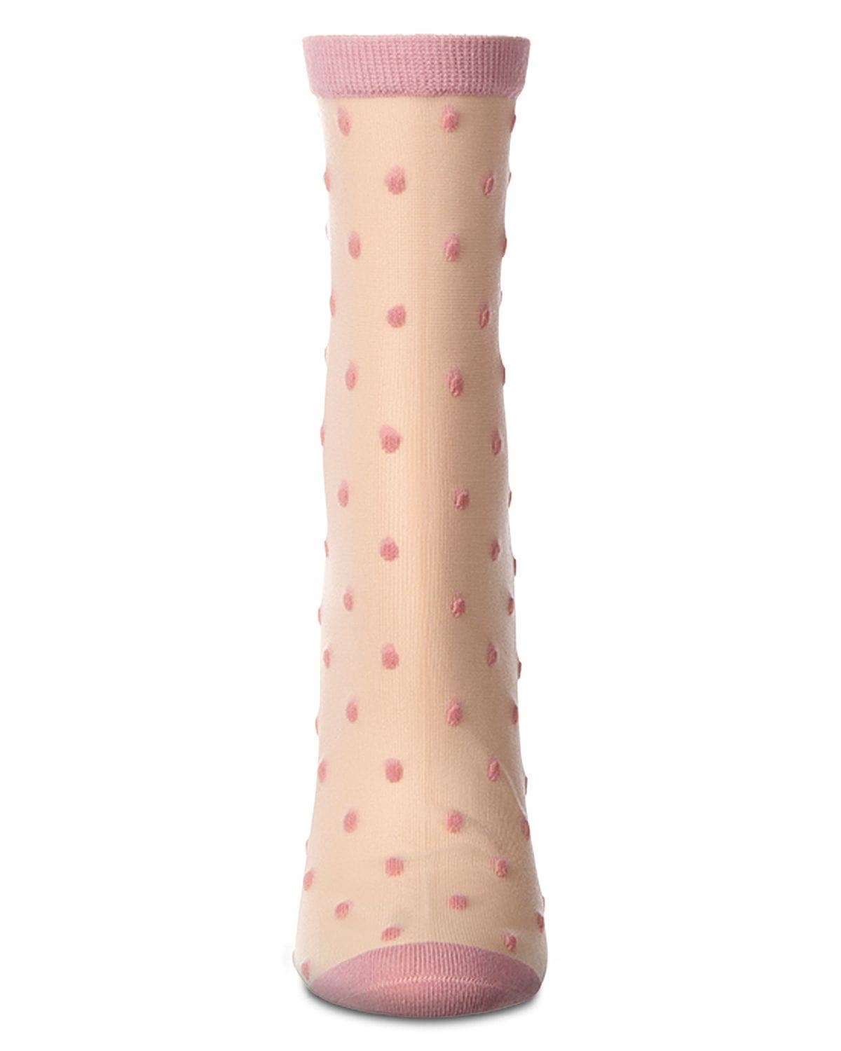 Sheer All Over Polka Dot Anklet