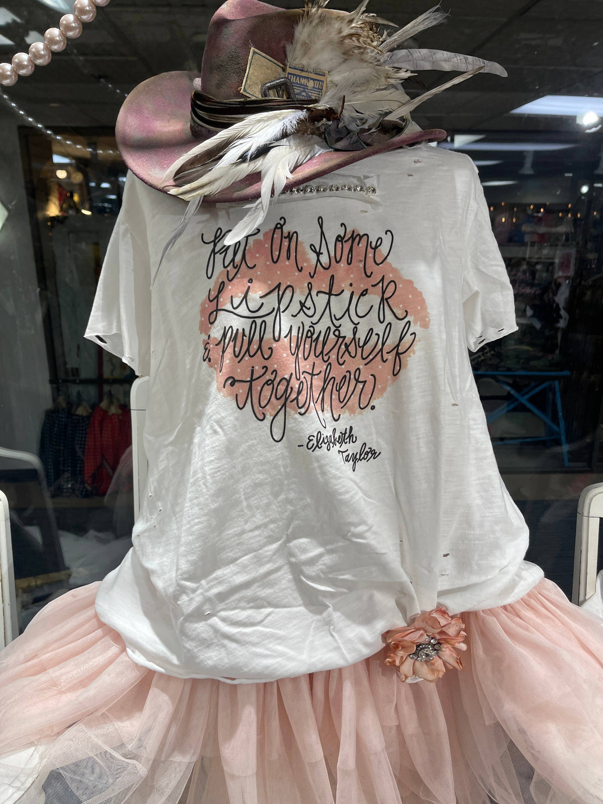 Lipstick Tattered Shirt