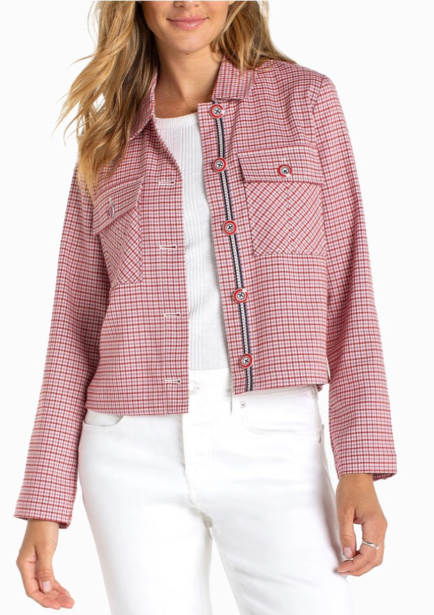 LM1C84TR03 Shacket With Flap Pockets - Urban Shoetique