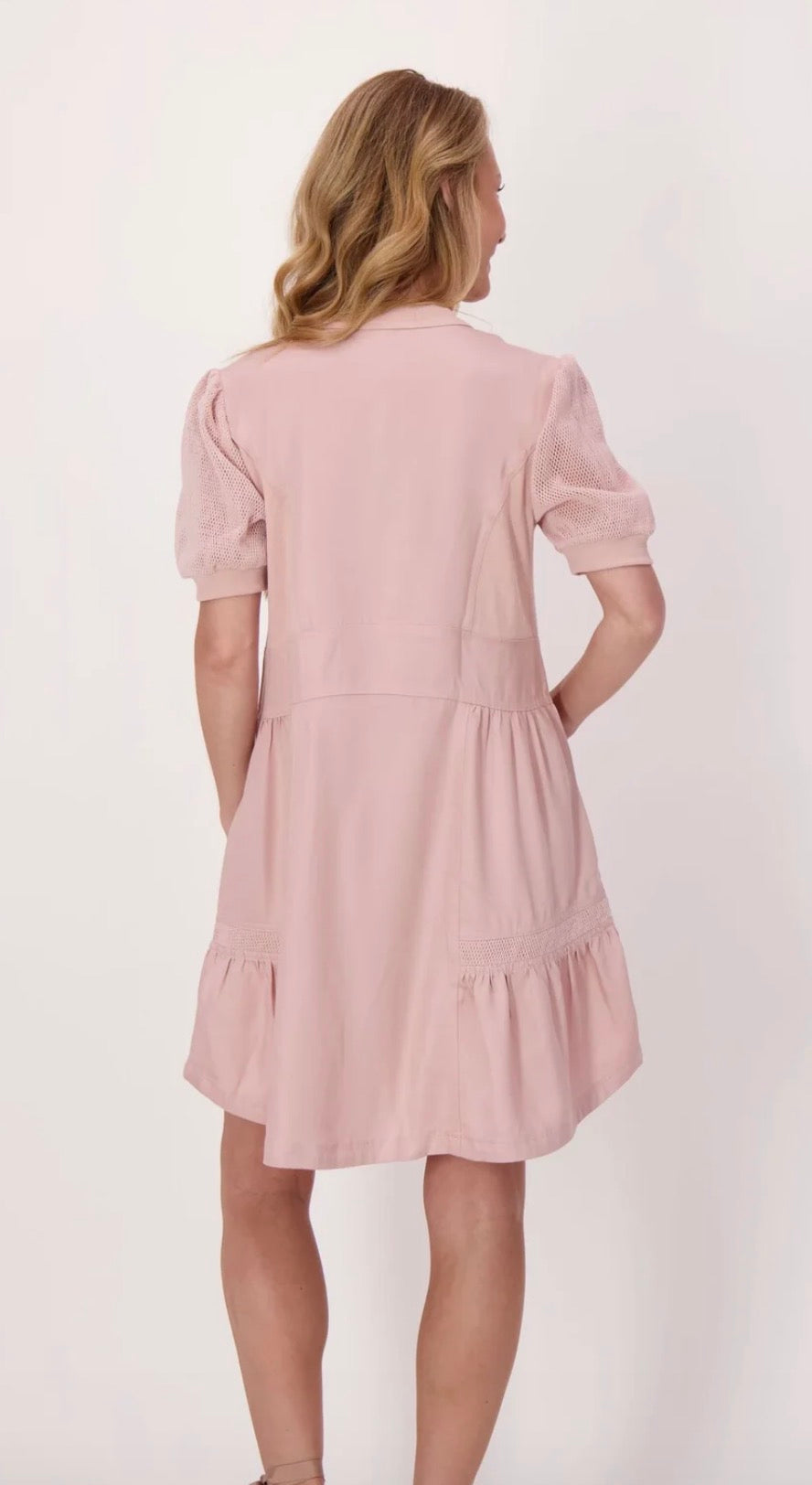 326594 Mesh Insert Dress - Urban Shoetique