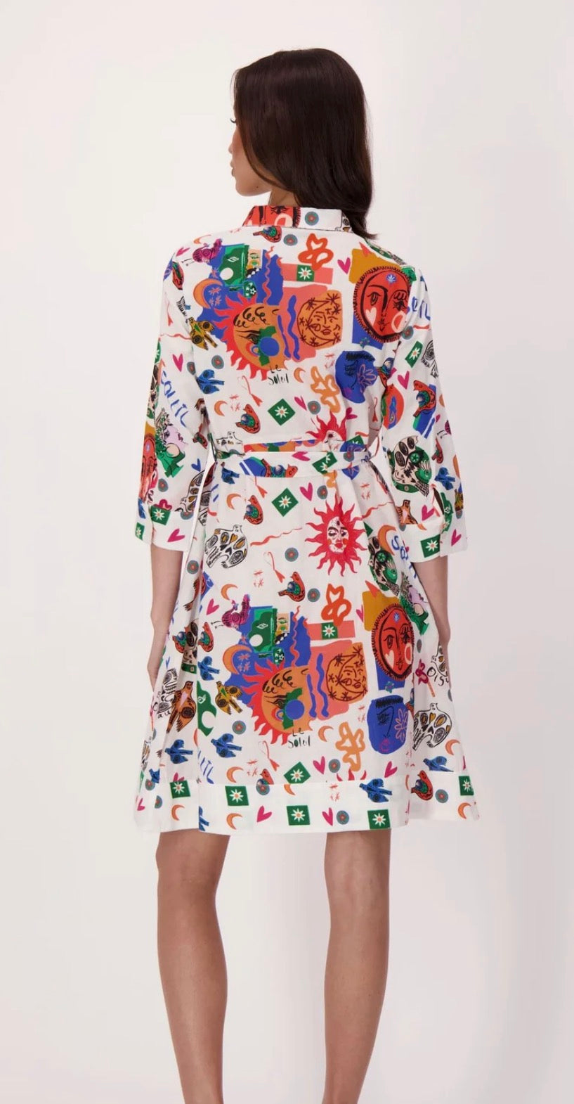 326575 Sun and Moon Shirt Dress - Urban Shoetique