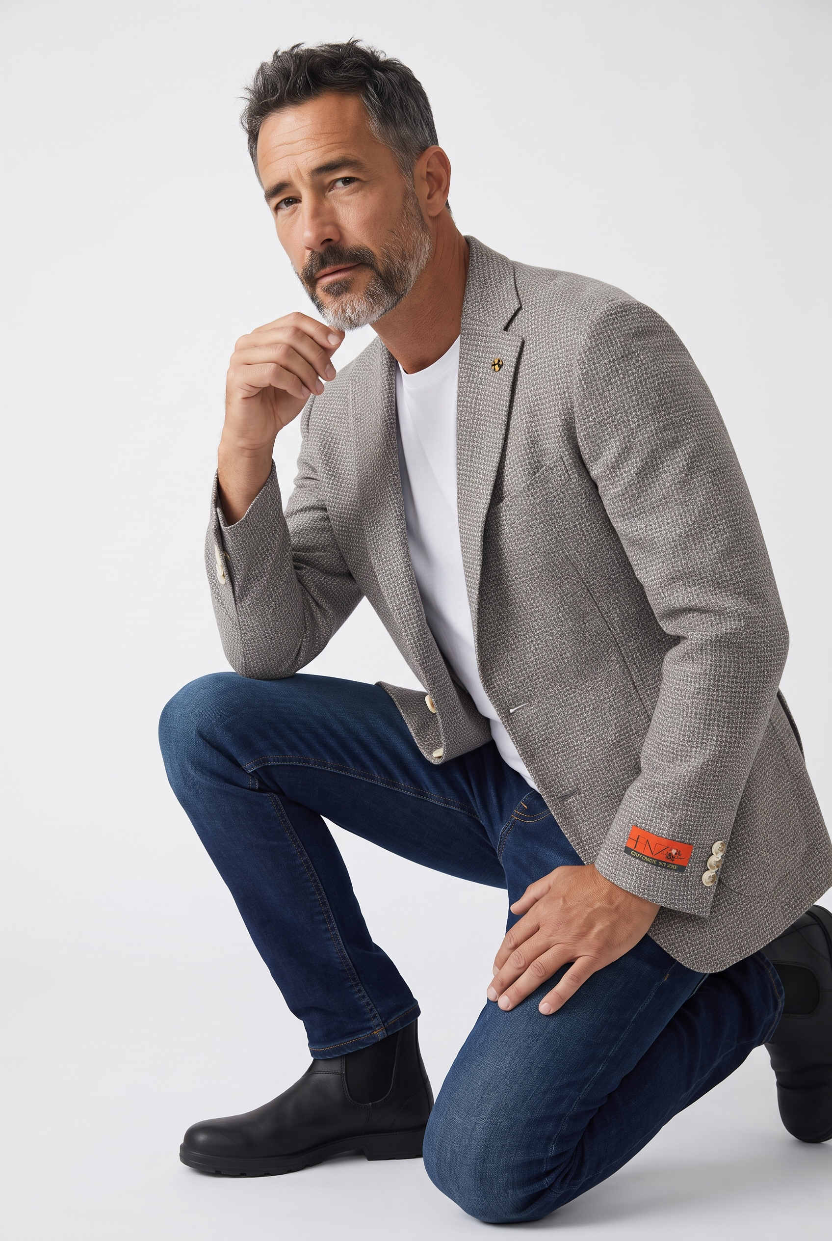 E95020-1 Enzo Tovare Textured Soft Jacket