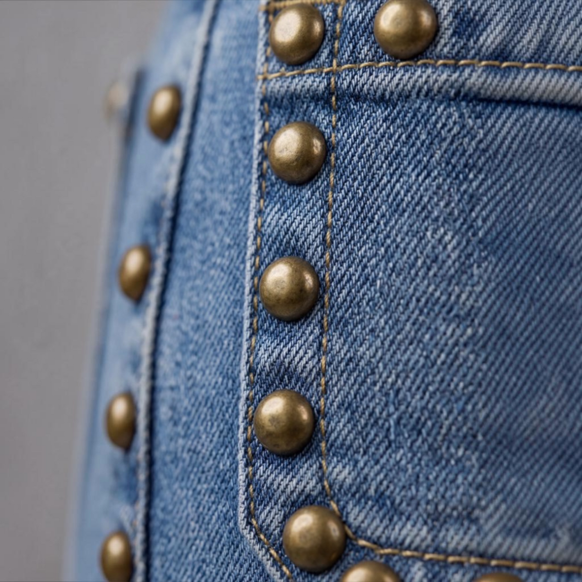 Hannah Flare w/Patch Pockets & Studs LM4752HF01 Bronzed Blue