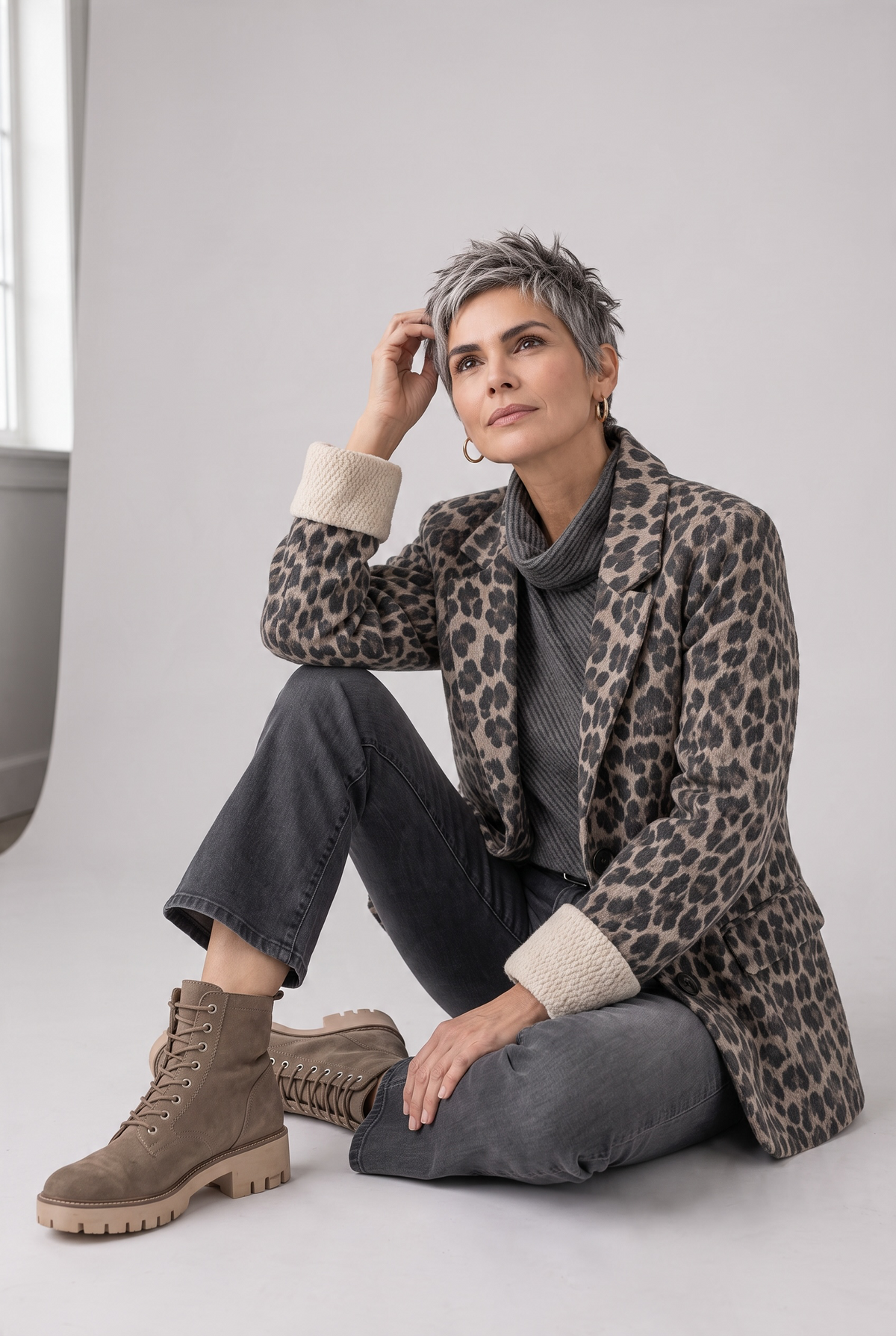 Eternelle Cheetah Print Blazer - Urban Shoetique