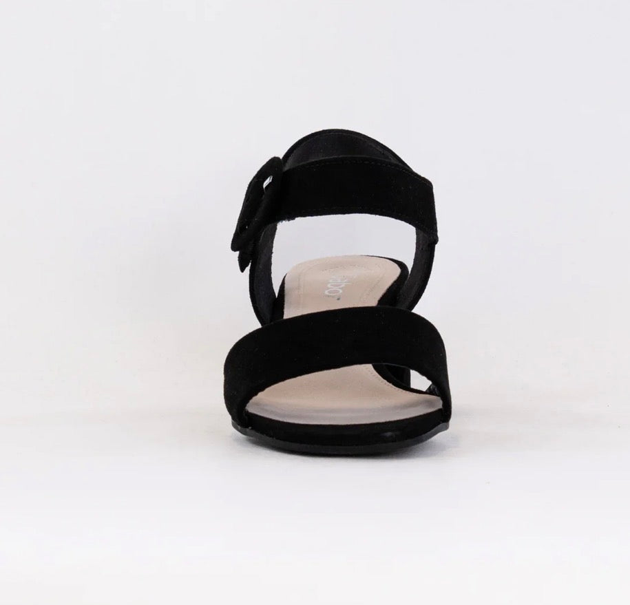 21.710.17 Samtchevreau Ankle One Strap Suede Black