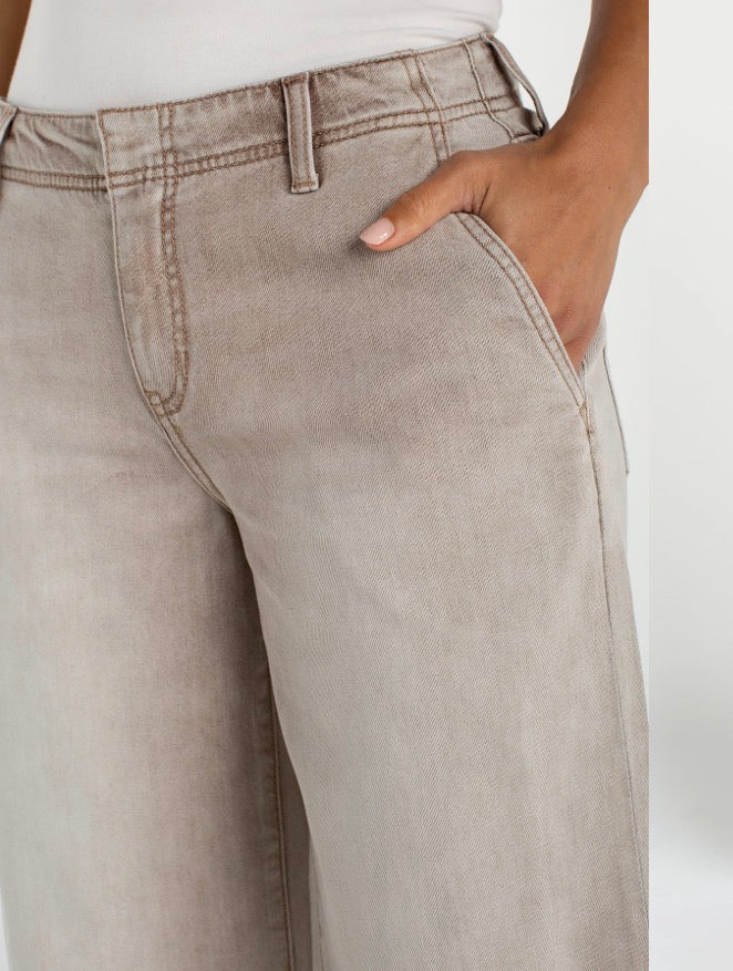 The Weekender Crop Wide Leg LM7B19WSV Antique Khaki