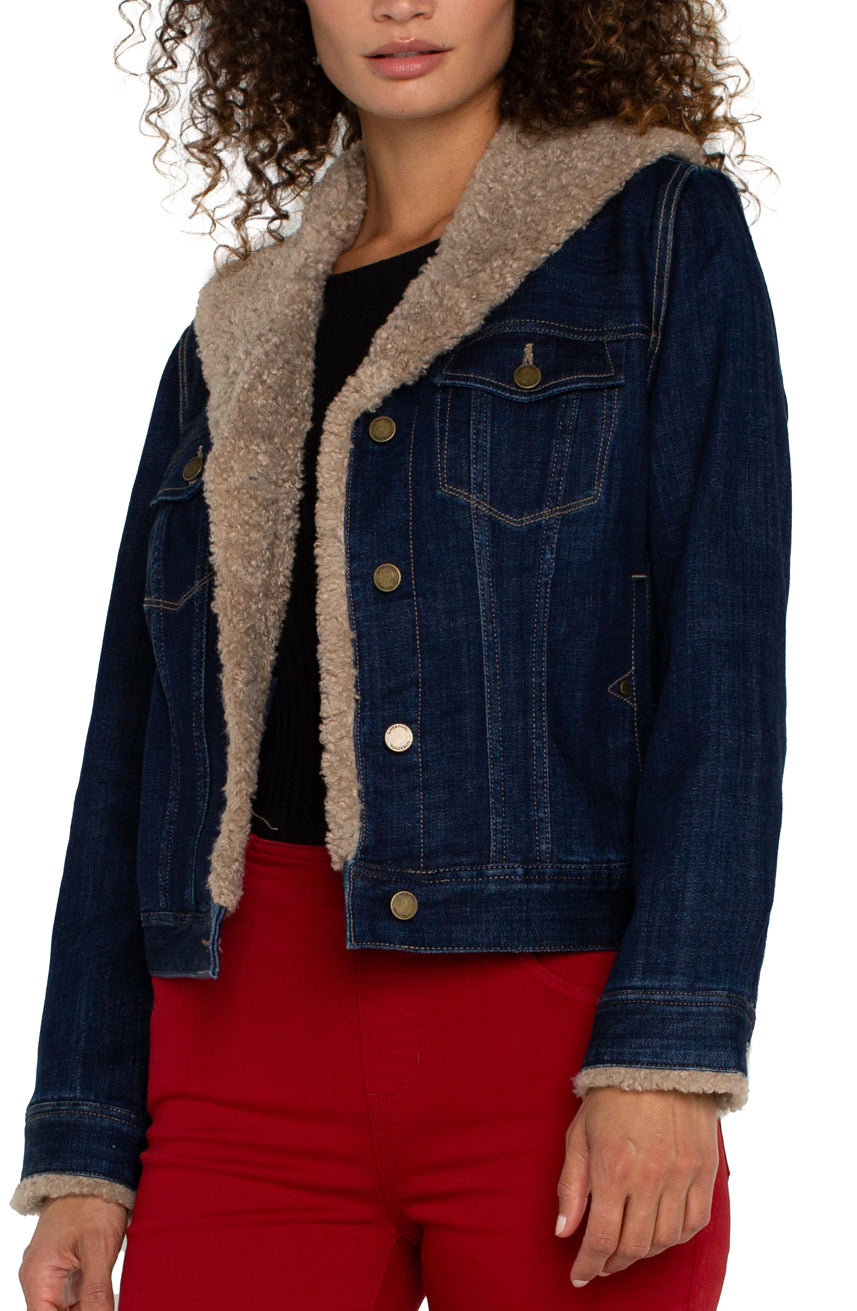 Sherpa Collar Trucker Jacket LM1A56FH5 - Urban Shoetique