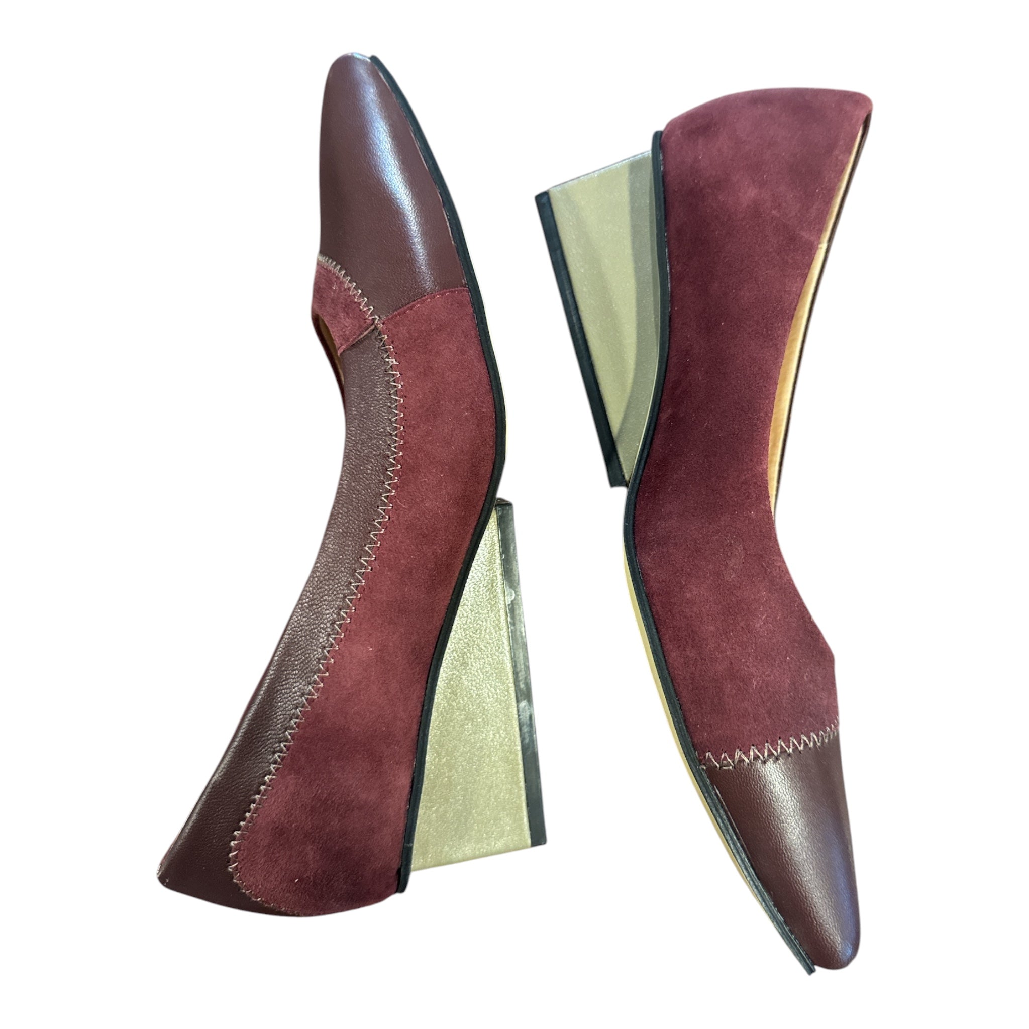 Square Stitch Wedge Wine