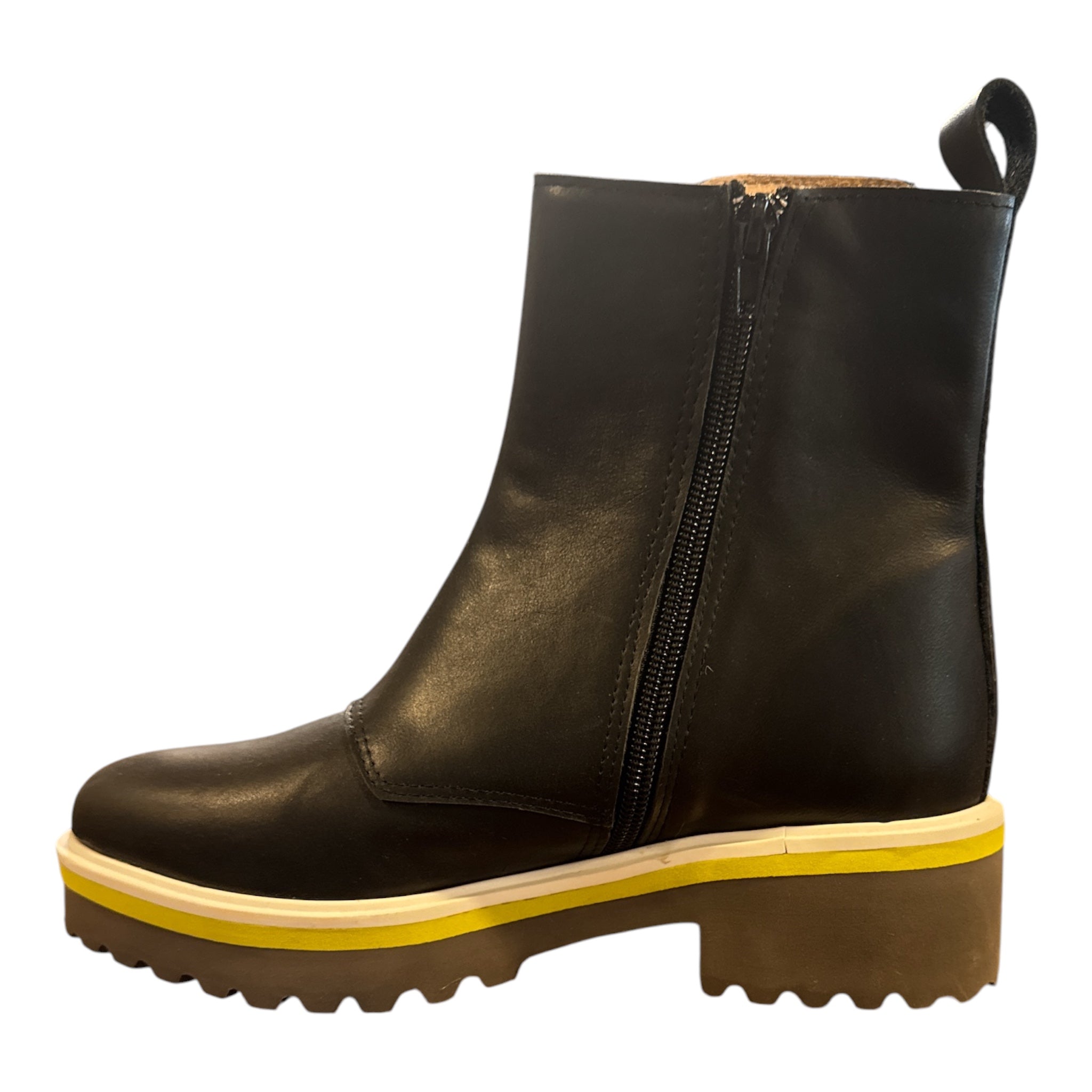 Side Cord Bootie Black
