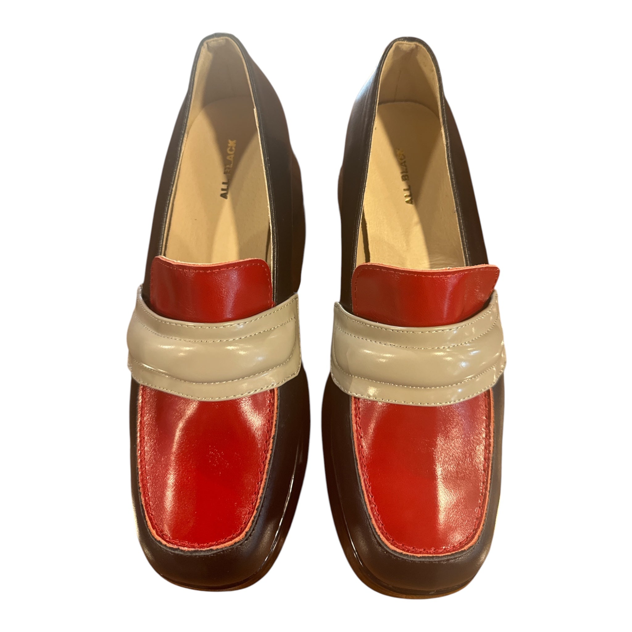 Banded Loafer Blk/Red