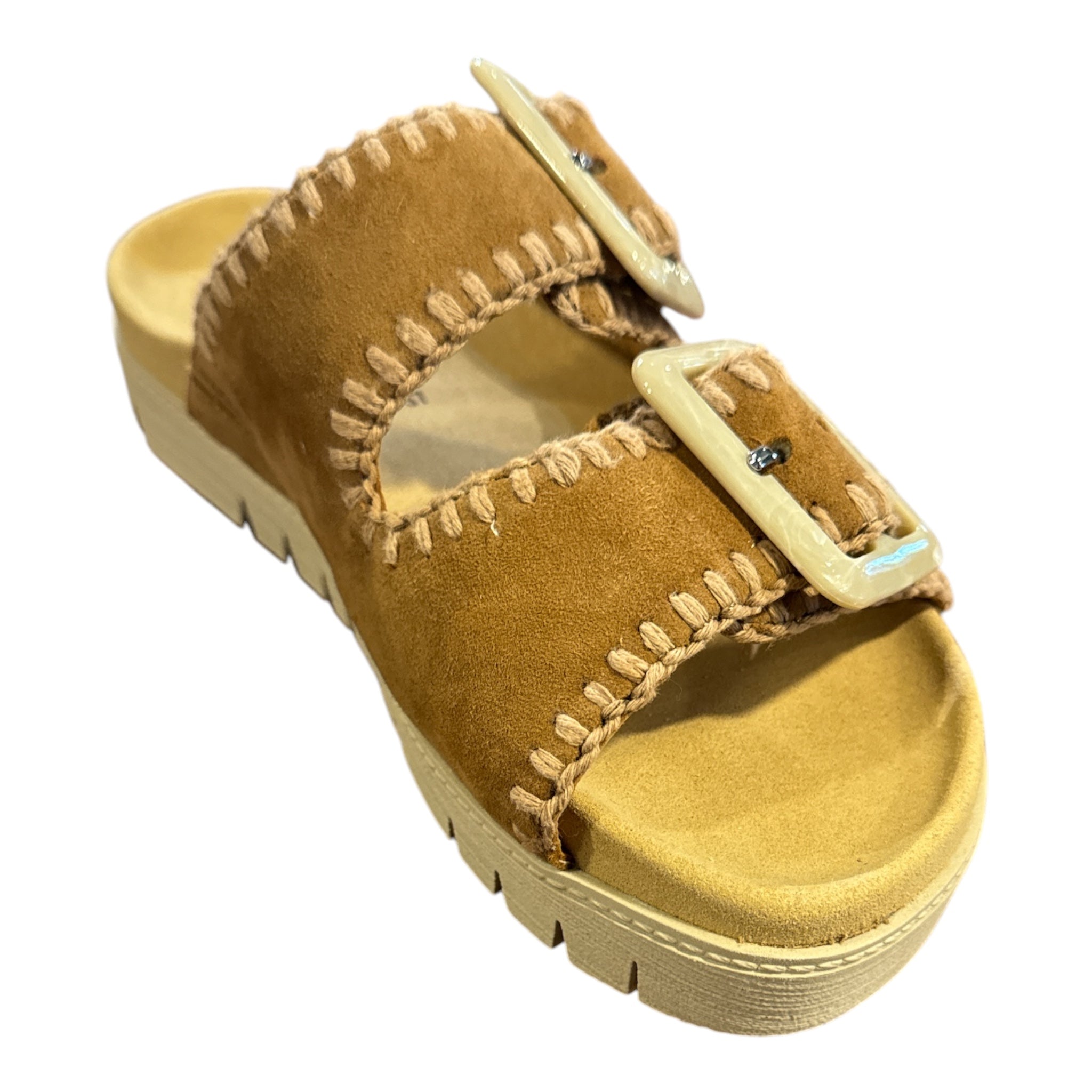 63.741.14 2 Strap stitch Sandal Walnut