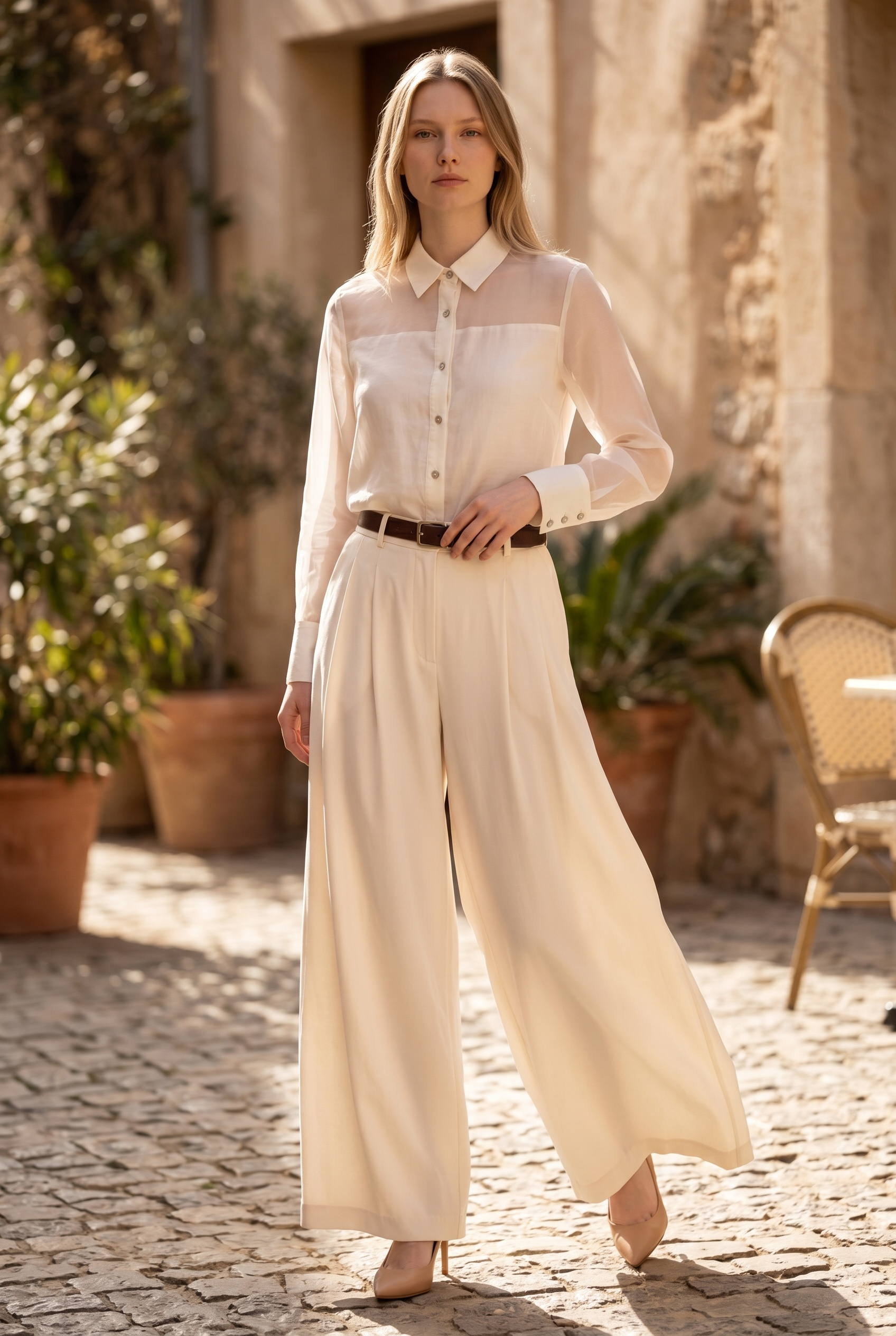BCT5767 Summer Sets Blouse in Cream