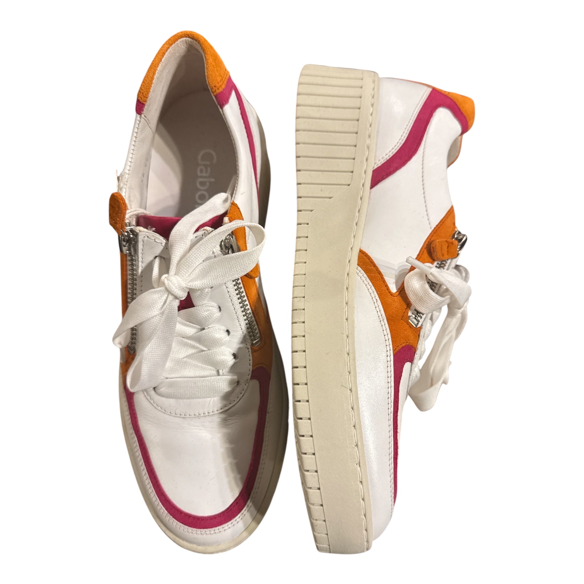43.233.20 White/Pink Orange Stripe