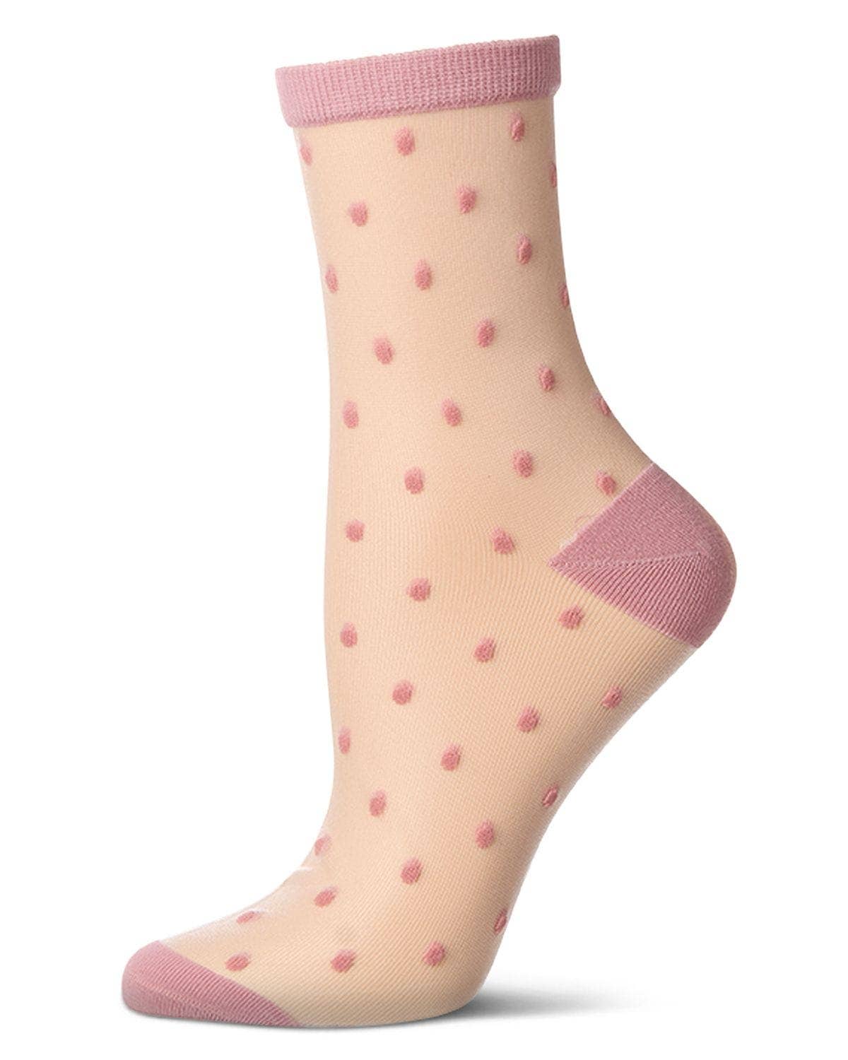 Sheer All Over Polka Dot Anklet