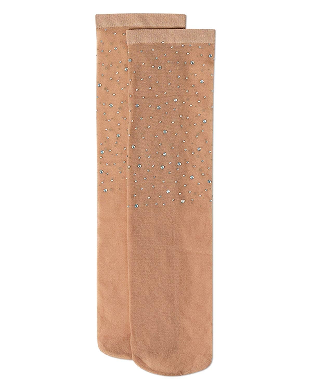 All Over Rhinestone Sheer Crew