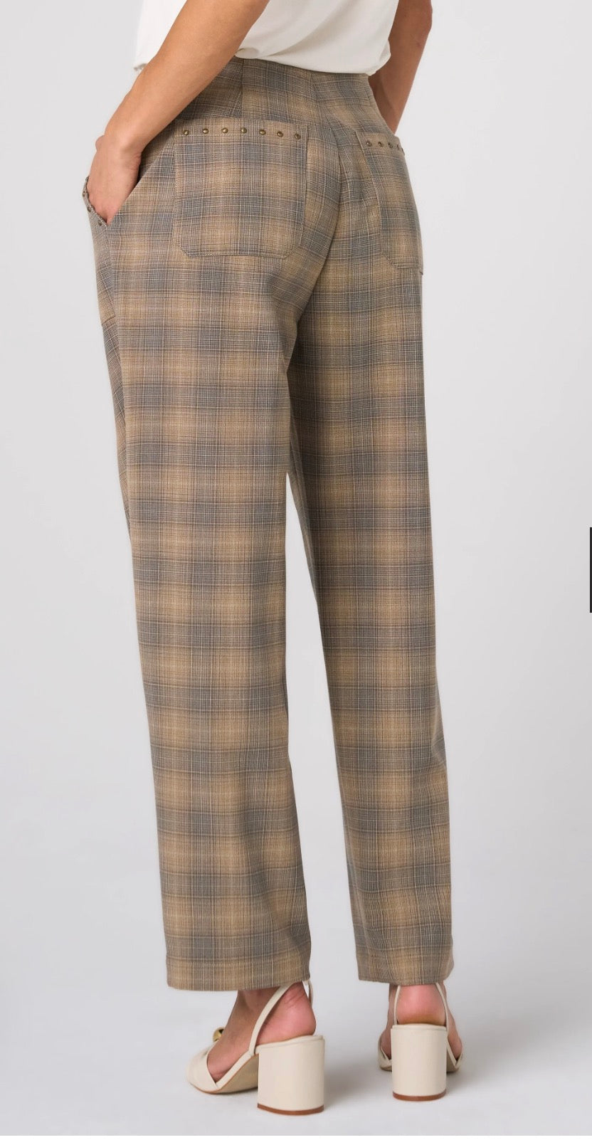High Rise Crop Trouser w/Drawstring 27" inseam LM3170TL74