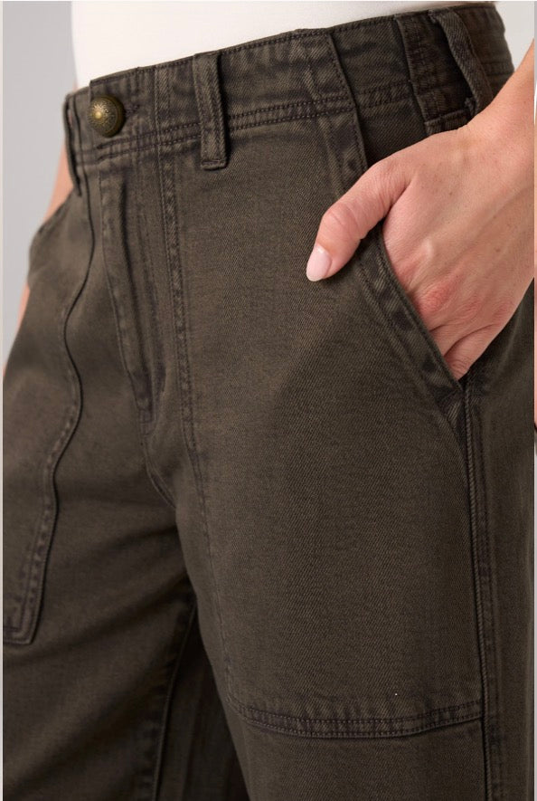 Utility Relaxed Straight 28"Ins LM3163Q33 Mosswood