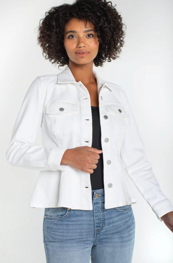 LM1C40Q31 Fit and Flare trucker Jacket BGTWT - Urban Shoetique