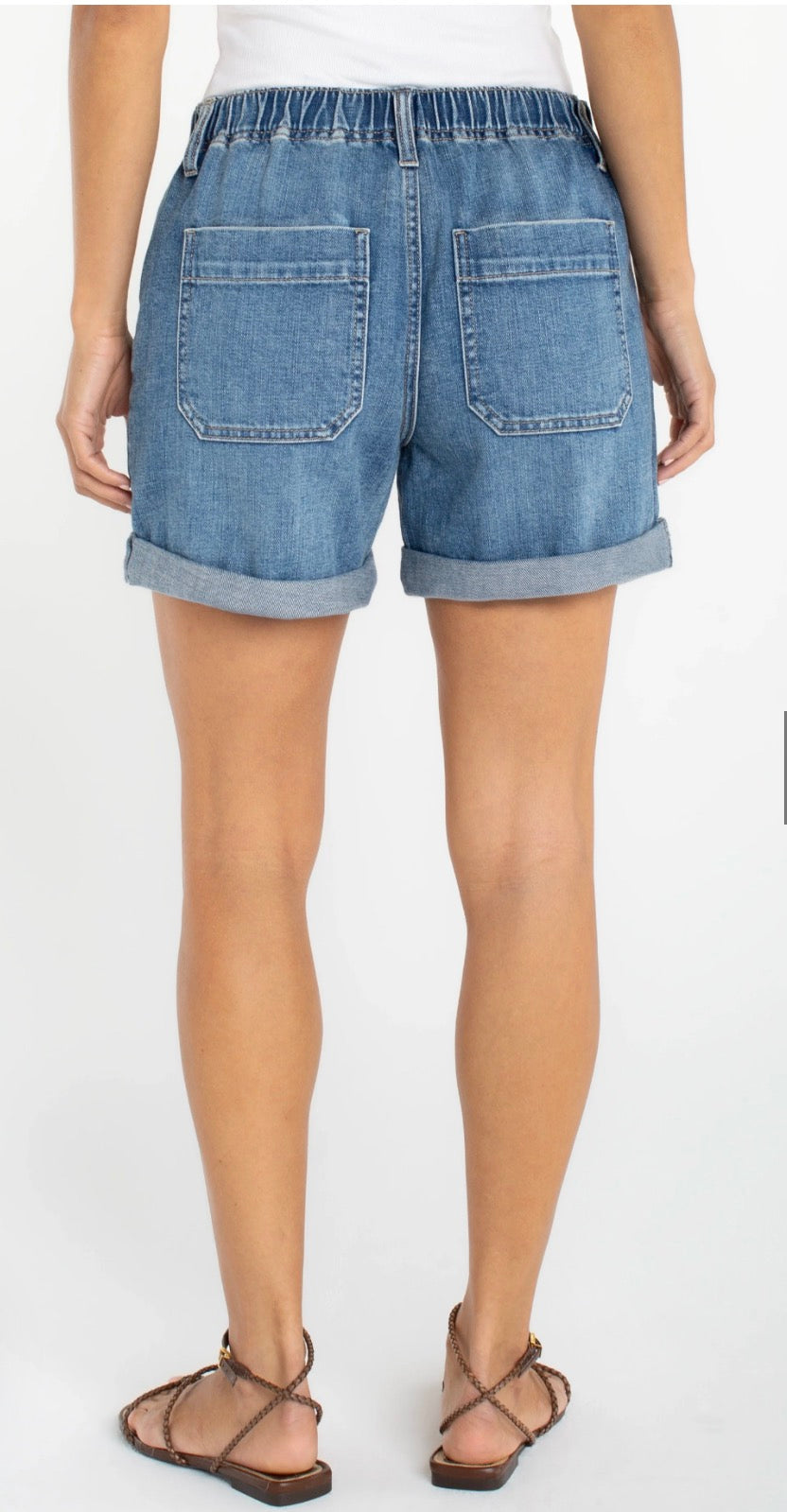 Elastic Back Roll Cuff Short 5" inseam LM9394VX