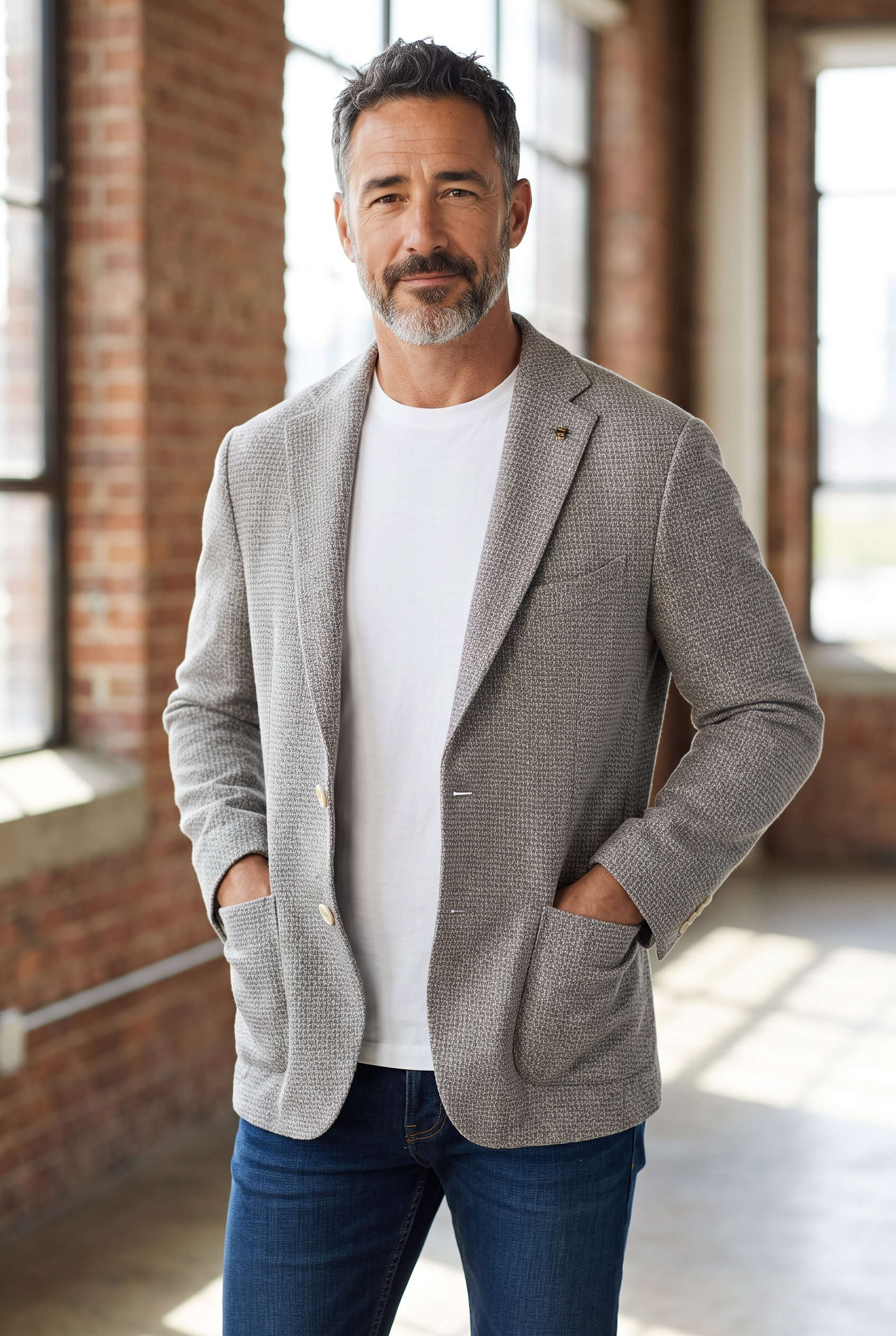 E95020-1 Enzo Tovare Textured Soft Jacket