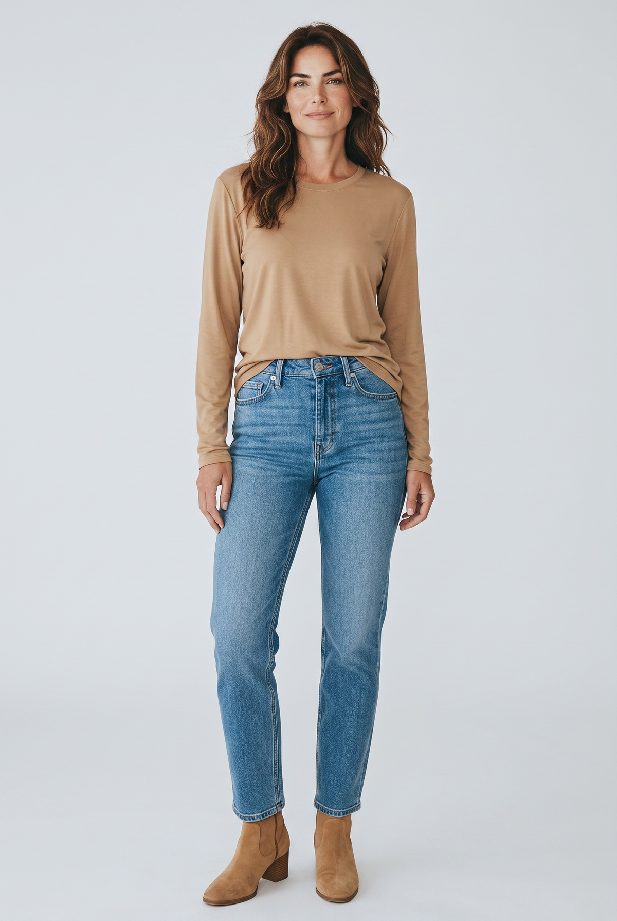 The Long Sleeve Crew Neck Layering Shirt