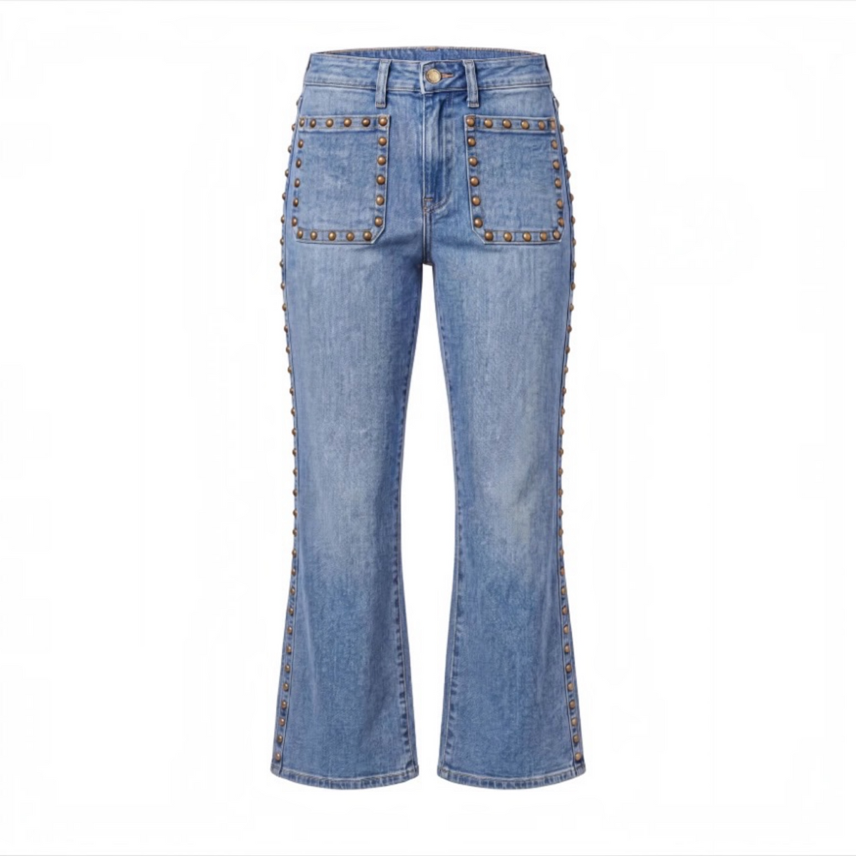Hannah Flare w/Patch Pockets & Studs LM4752HF01 Bronzed Blue