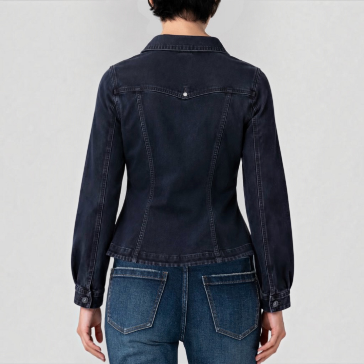 Patch Pocket Fitted Jacket Raven Wing