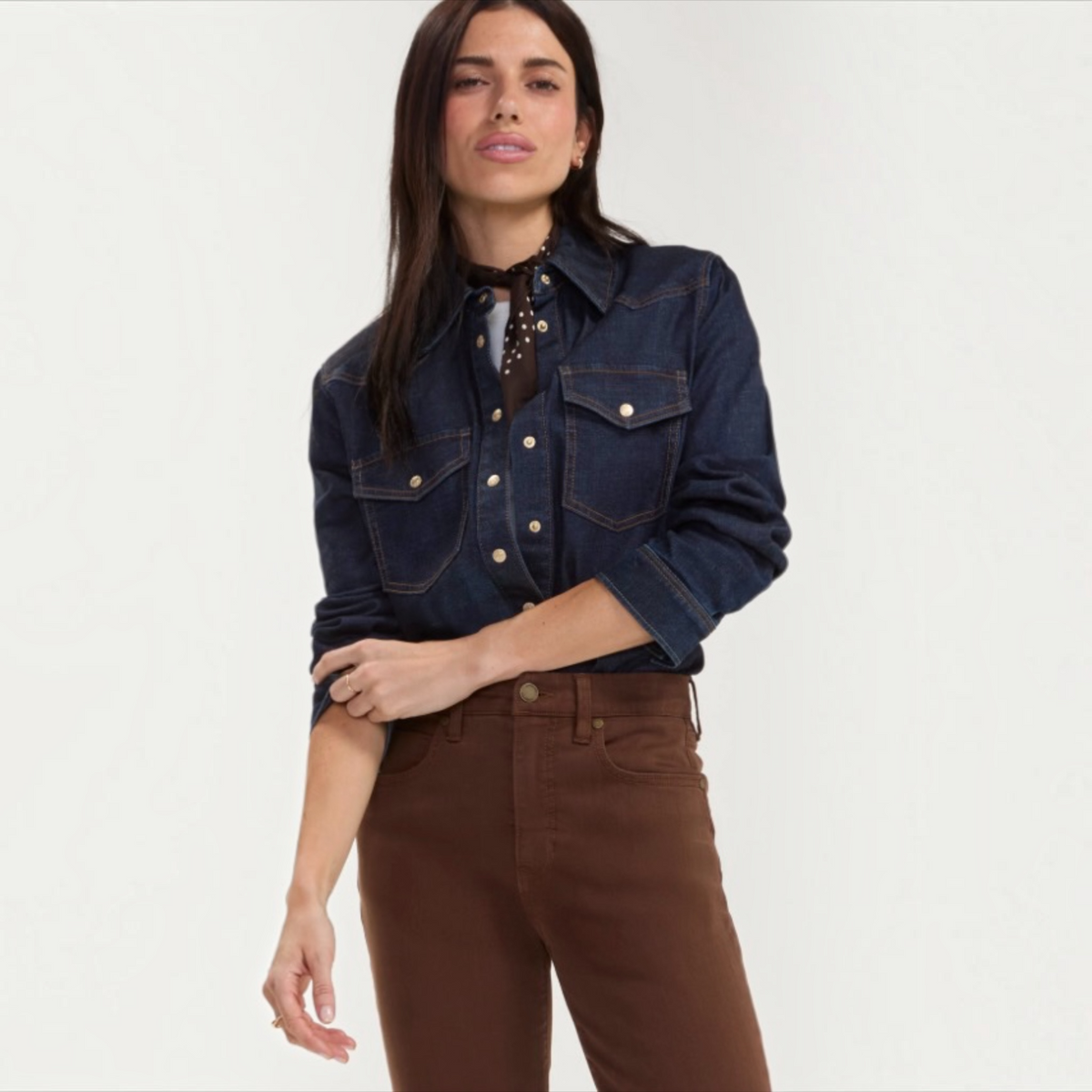 Western Slim Shirt LM8l06CHS Triple Crown