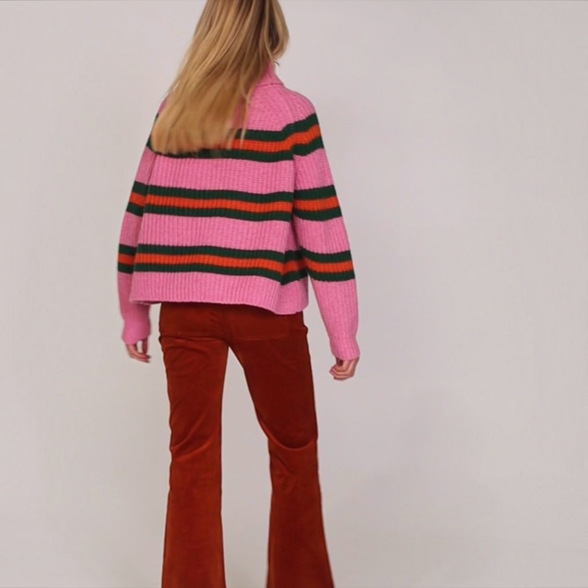 Shanti Jumper Pink Stripe Sweater