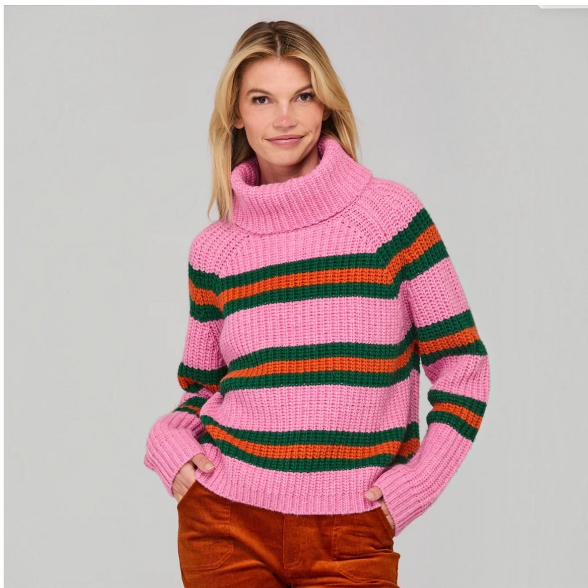 Shanti Jumper Pink Stripe Sweater