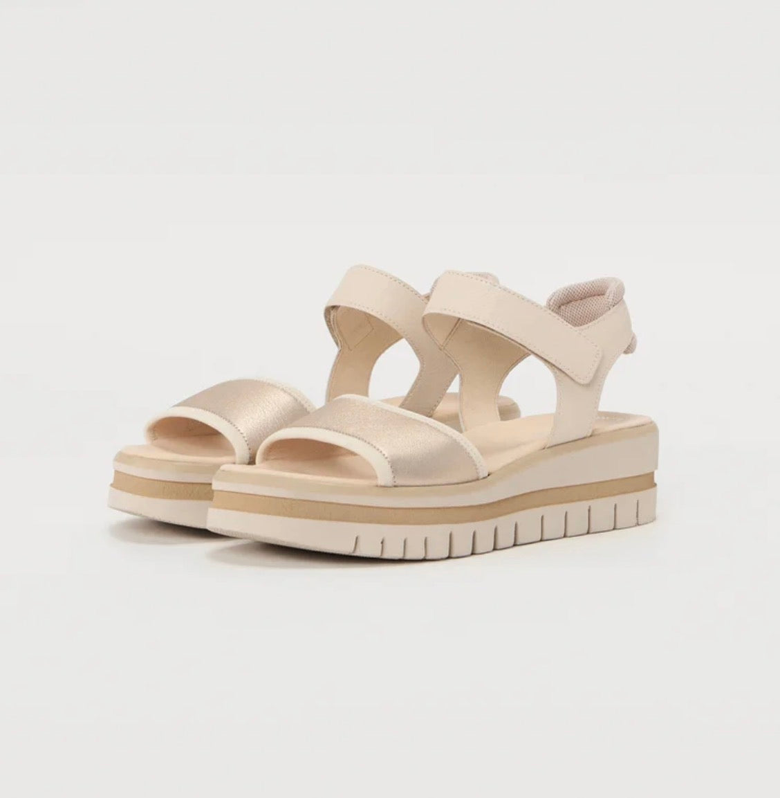64.629.62 2 Strap Sandal Gold/Puder