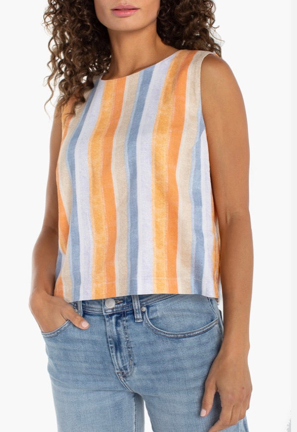 Sleeveless Shell Top W/ Button Back LM8K44MLP30