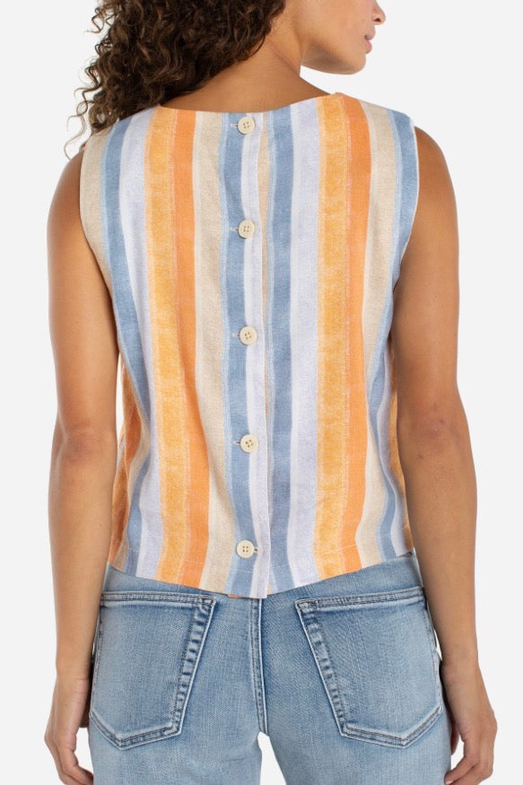 Sleeveless Shell Top W/ Button Back LM8K44MLP30