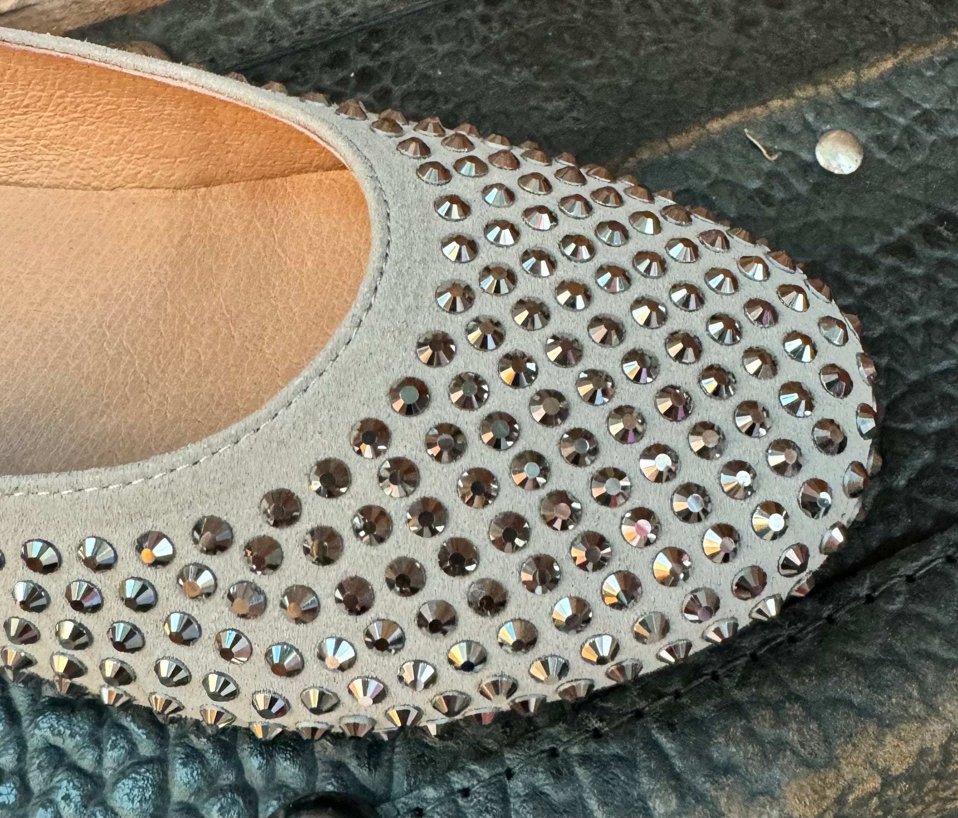 Stud Ballet Grey - Urban Shoetique