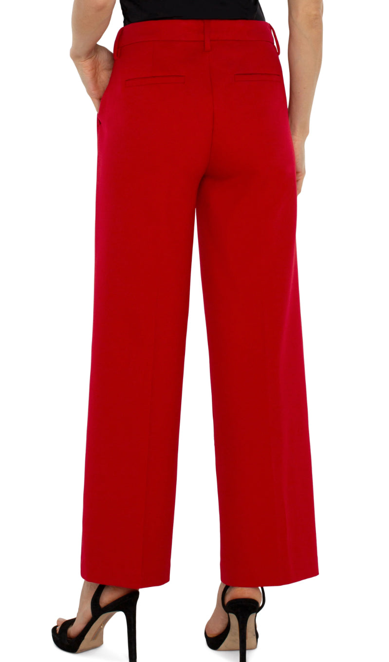 Kelsey Wide Leg Trouser LM4654M42 Tango Red - Urban Shoetique