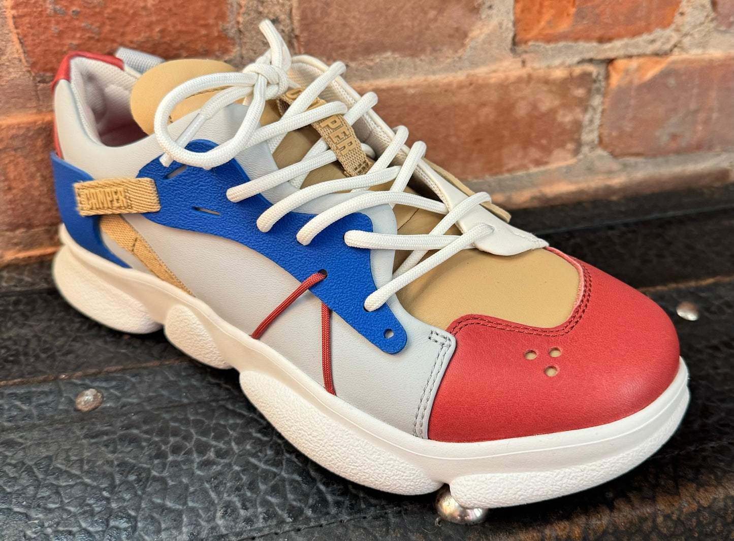 Twins Multicolored Leather/Textile Sneaker - Urban Shoetique