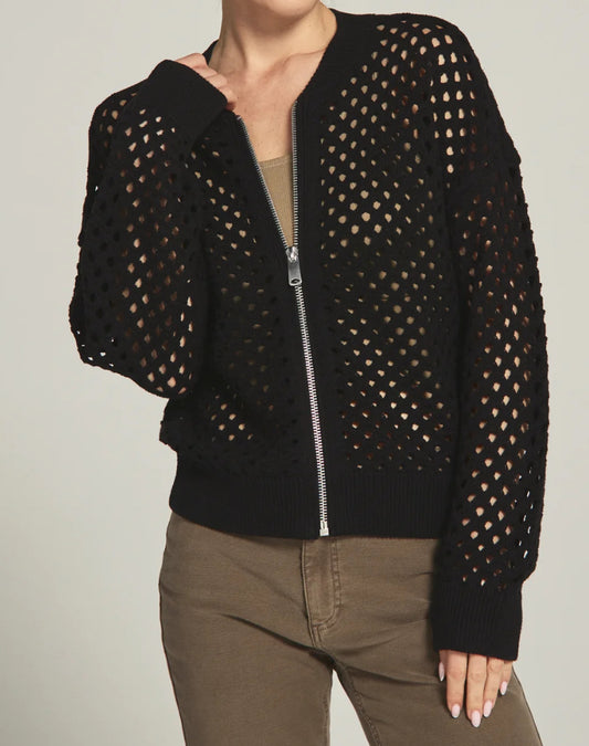 Rene Knit Bomber Black - Urban Shoetique