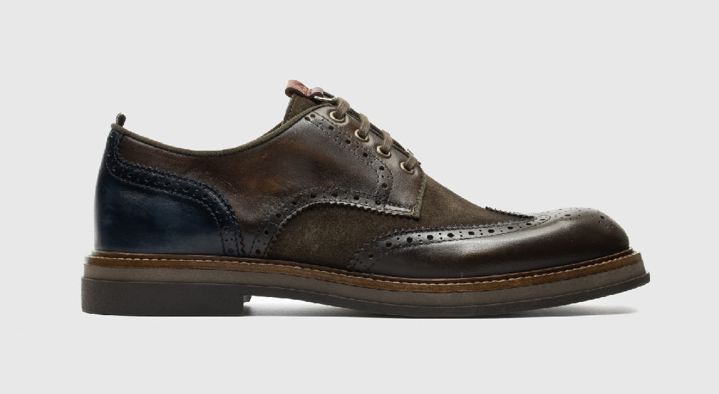 BTR Brogues Brown Combi - Urban Shoetique