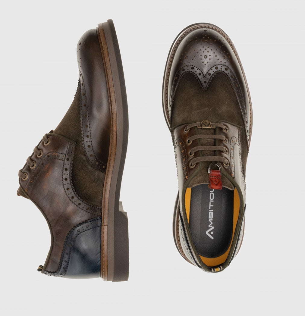 BTR Brogues Brown Combi - Urban Shoetique