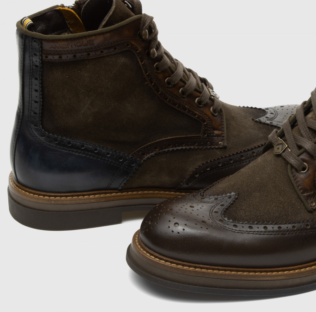 BTR Brogue Boots Brown - Urban Shoetique