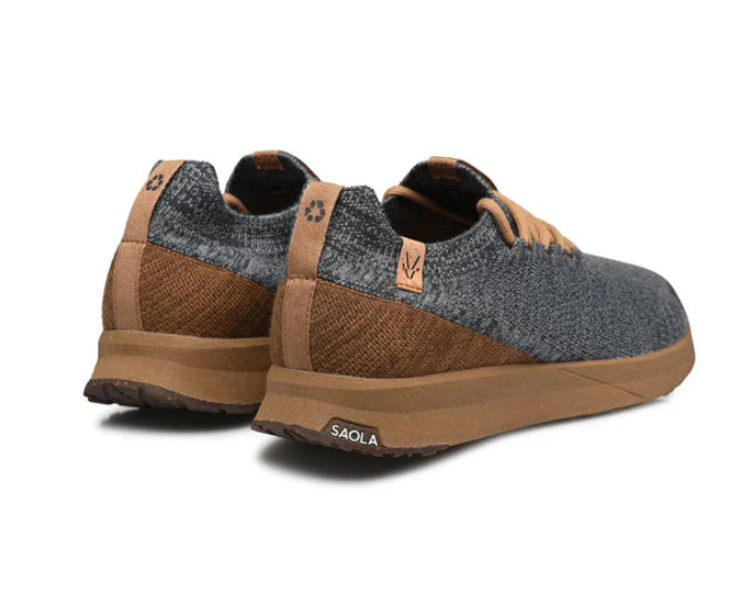 Tsavo M 2.0 Wool Steel Grey - Tobacco - Urban Shoetique