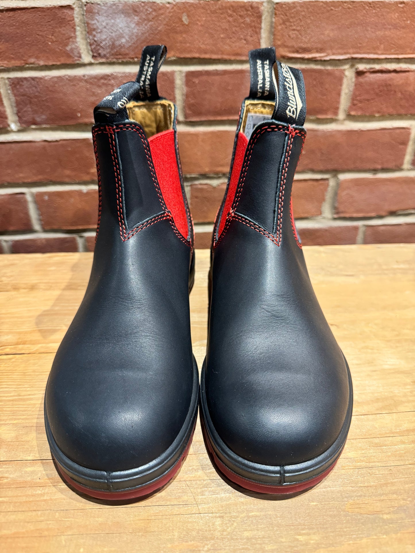 Chelsea Boots Mens Blundstone Black And Red Blundstone 1316 Urban