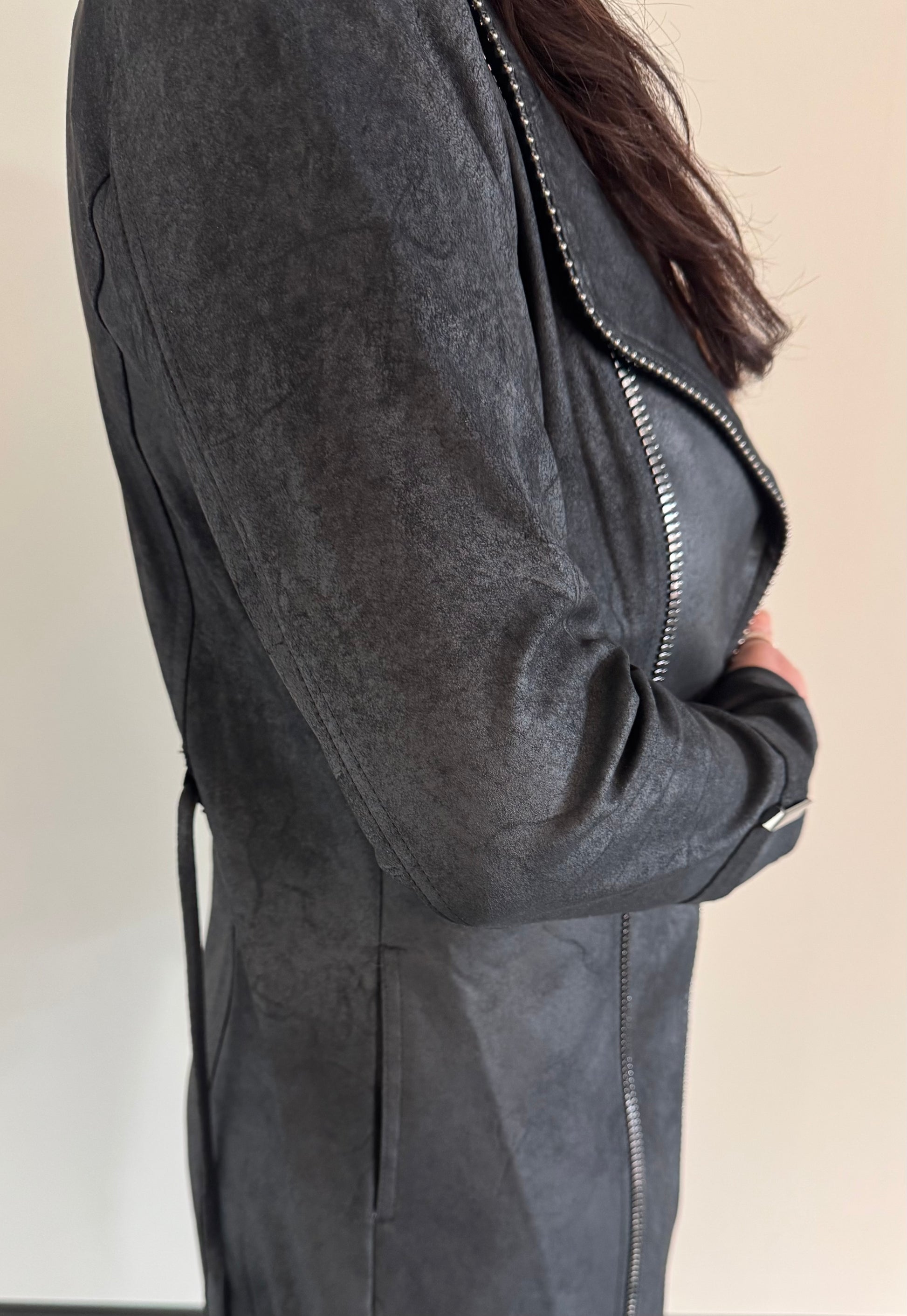 Long Jacket w/Shawl Collar - Urban Shoetique