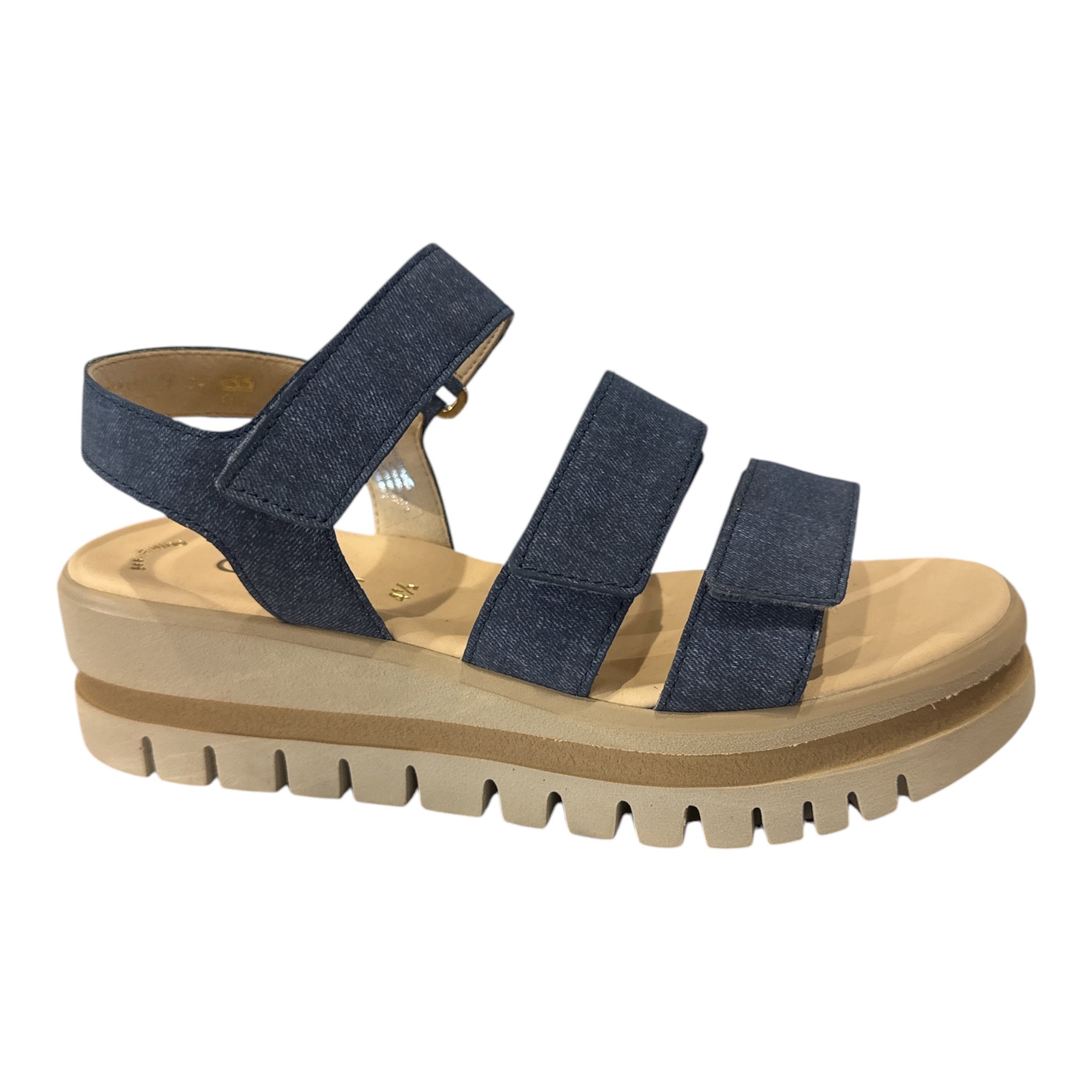 64.620.36 3 Strap Sandal Denim UK 4.5/US