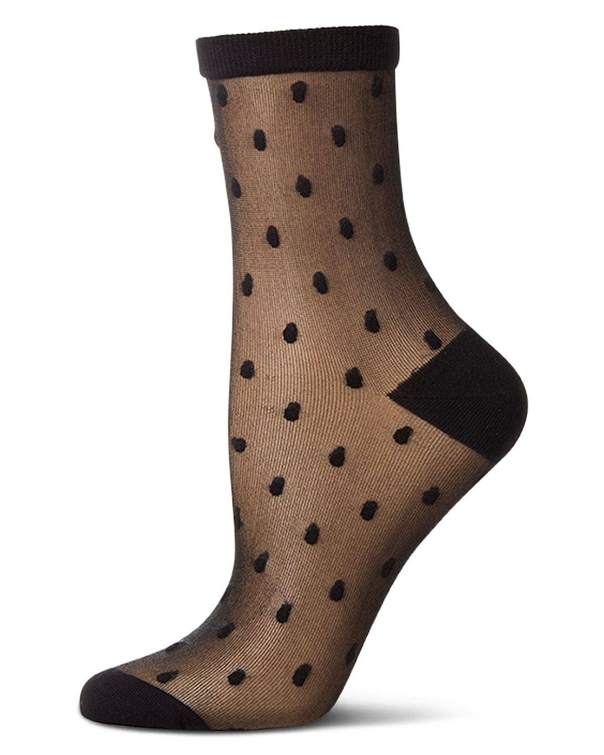 Sheer All Over Polka Dot Anklet