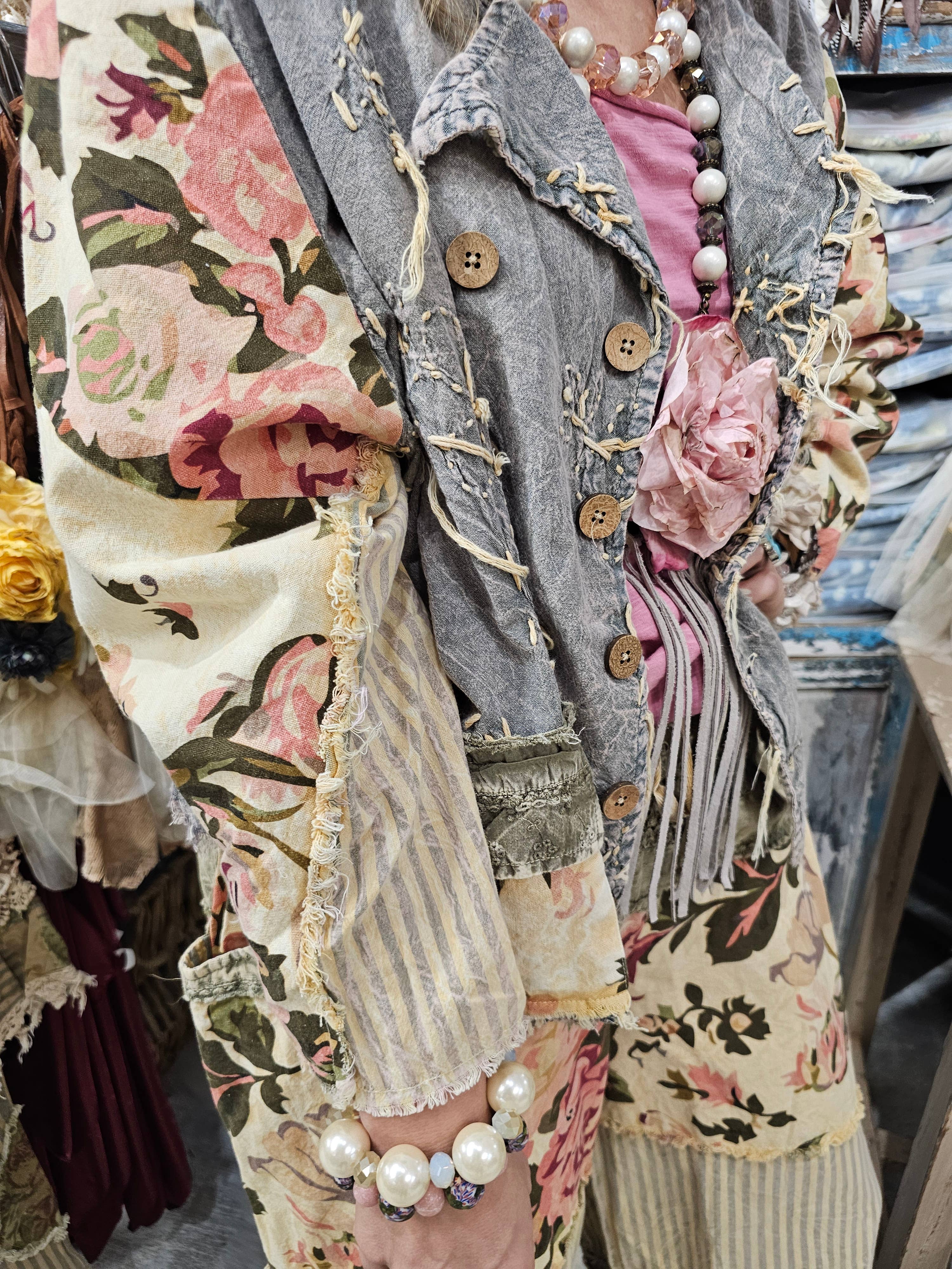Chambray Knotted Shirt/Jacket